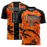 Orange Custom Jersey Sublimation Uniform Abstrakt Schwarz-Weiß Bay Fluid Soccer Orange Custom Jersey Sublimation Uniform Abstrakt Schwarz-Weiß Bay Fluid Soccer