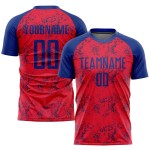 Fußballtrikot Uniform Custom Sublimation Royal Red Fußballtrikot Uniform Custom Sublimation Royal Red