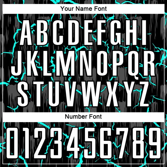 Trikotuniform Weiß-Aqua Benutzerdefinierte Fußballsublimation Schwarzer Blitz Trikotuniform Weiß-Aqua Benutzerdefinierte Fußballsublimation Schwarzer Blitz