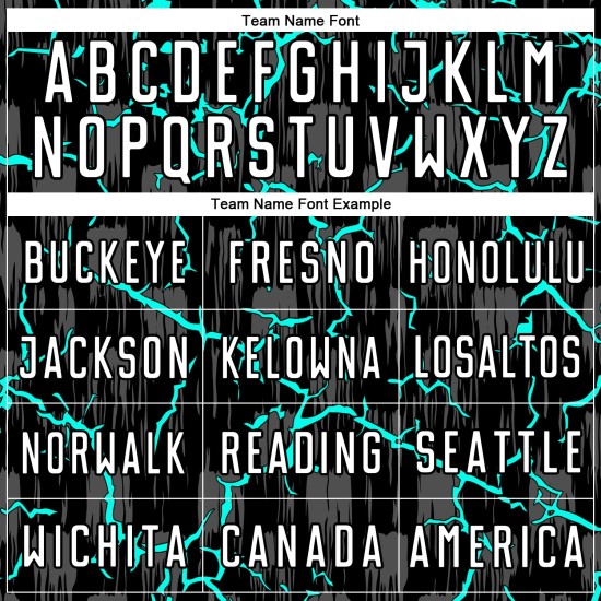 Trikotuniform Weiß-Aqua Benutzerdefinierte Fußballsublimation Schwarzer Blitz Trikotuniform Weiß-Aqua Benutzerdefinierte Fußballsublimation Schwarzer Blitz