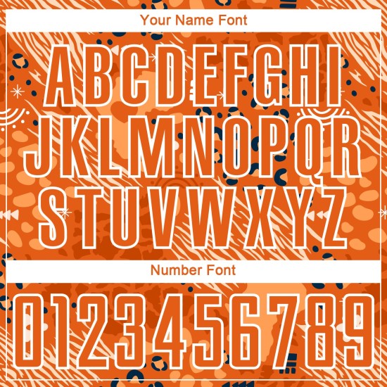 Uniform Jersey Orange Custom Bay Afrikanische Muster Sublimation Fußball Orange-Schwarz