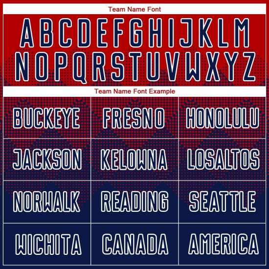 Uniform Rot Marine-Weiß Fußballtrikot Benutzerdefinierte Sublimation