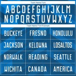 Fußball Custom Blau Jersey Weiß-Schwarz Licht Uniform Sublimation