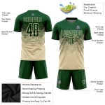 Sublimation Fußball Creme Grün Jersey Custom Uniform Sublimation Fußball Creme Grün Jersey Custom Uniform