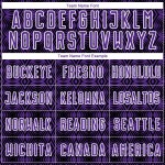 Uniform Jersey Lila Fußball Formen Benutzerdefinierte Geometrische Schwarz-Weiß Sublimation