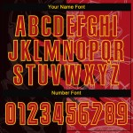 Benutzerdefinierte Graffiti Jersey Rot-Gold Uniform Muster Scratch Fußball Sublimation