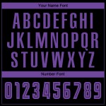 Uniform Fußball Lila Trikot Schwarz Benutzerdefinierte Sublimation