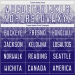 Dunkelweißes Uniformtrikot Lila Fußball Sublimation Custom