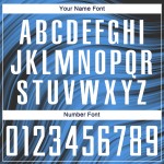 Blaues Trikot Sublimation Light Uniform Custom Soccer Weiß-Schwarz