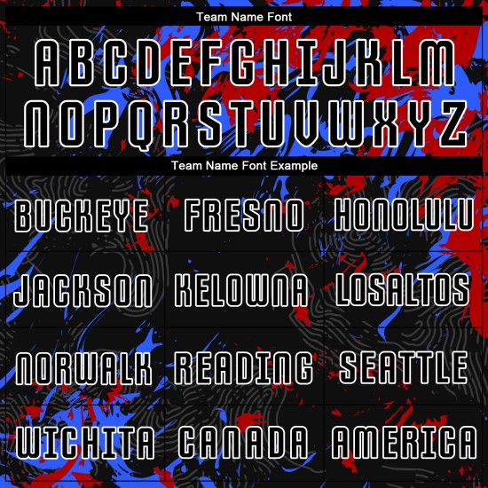 Royal-Red Sublimation Jersey Uniform Schwarz Fußball Schwarz Custom Royal-Red Sublimation Jersey Uniform Schwarz Fußball Schwarz Custom