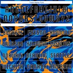 Fußball-Uniform, schwarz, individuell sublimiert, schwarzes Trikot, königsblau