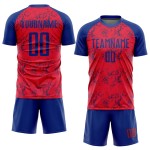 Fußballtrikot Uniform Custom Sublimation Royal Red Fußballtrikot Uniform Custom Sublimation Royal Red