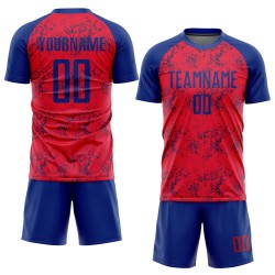 Fußballtrikot Uniform Custom Sublimation Royal Red
