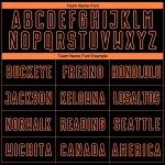 Benutzerdefinierte Sublimation Streifen Schwarz Jersey Fußball Orange Uniform Tiger