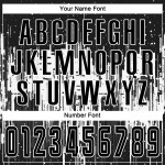 Uniform Trikot Schwarz Fußball Sublimation Weiß Custom